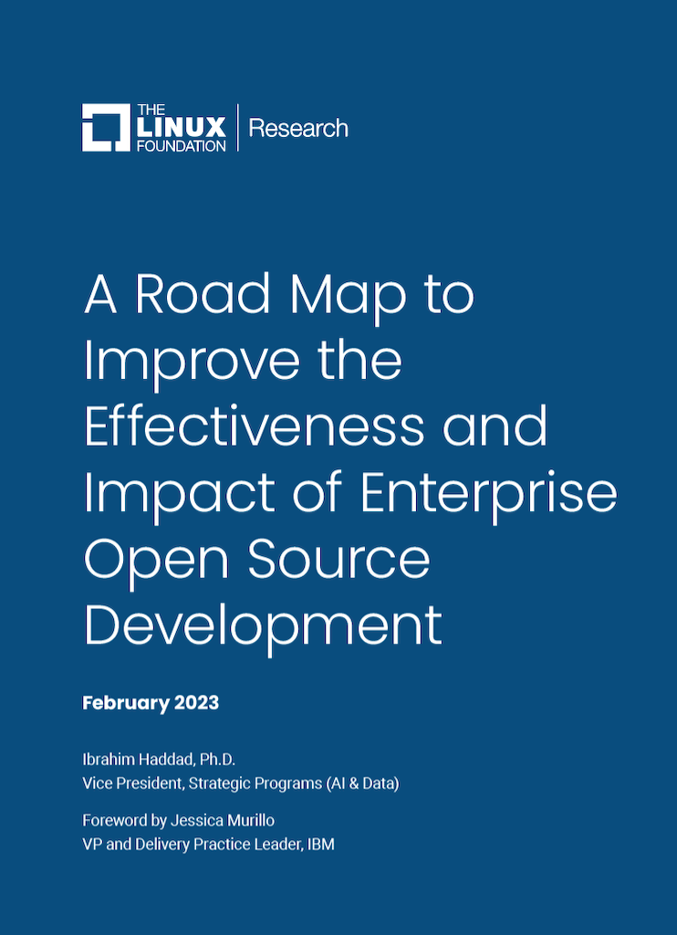 Cover of A Road Map to Improve the Effectiveness and Impact of Enterprise Open Source Development