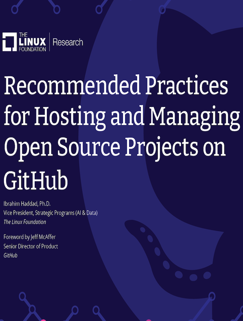 Cover of Recommended Practices for Hosting and Managing Open Source Projects on GitHub