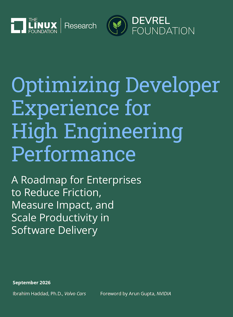 Cover of Optimizing Developer Experience for High Engineering Performance: A Roadmap for Enterprises to Reduce Friction, Measure Impact and Scale Productivity in Software Delivery