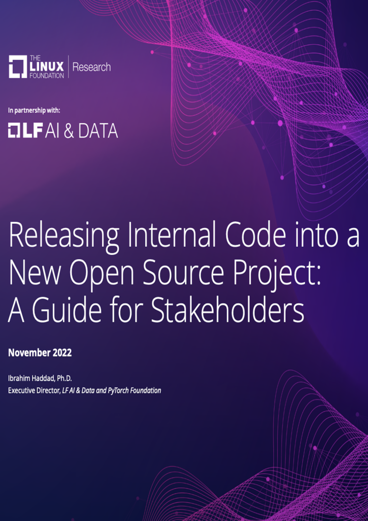 Releasing Internal Code into a New Open Source Project